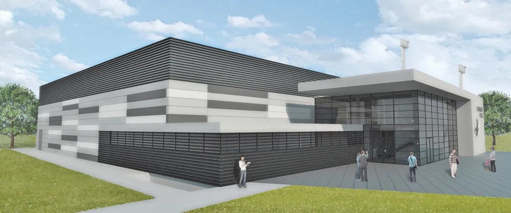 Ballsporthalle Halle – Projekt des Architekturbüros Dipl.-Ing. Thomas Näther, 2013
