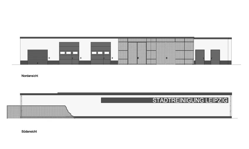 Sanierung und Neubau Stadtreiniung Lepzig Objekt: Max-Liebermann-Straße – Projekt des Architekturbüros Dipl.-Ing. Thomas Näther, 2013